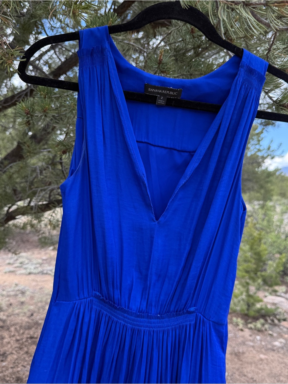 Banana republic blue dress - Picture 2 of 9